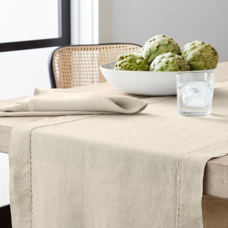 Italian Washed Linen Table Runner Williams Sonoma Australia